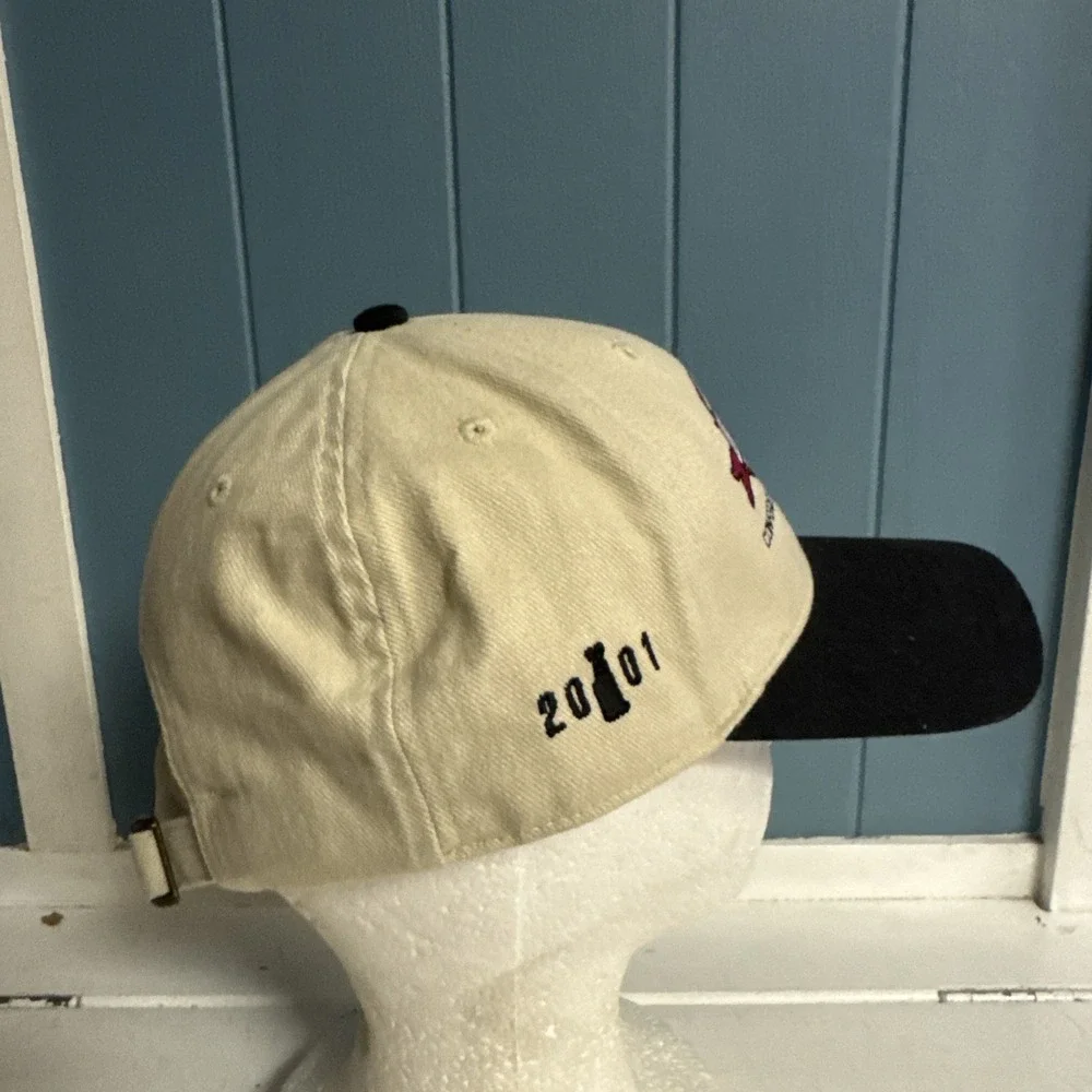 NJ NEW JERSEY‎ DEVILS 2001 EASTERN CONFERENCE CHAMPIONS HAT CAP RARE VINTAGE NHL